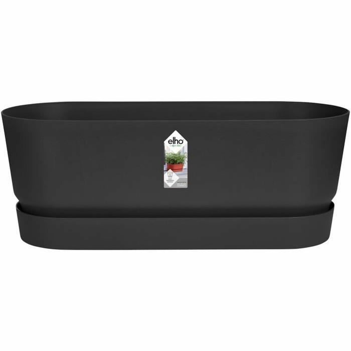 Ghiveci grădină Elho Negru 50 cm Plastic Oval