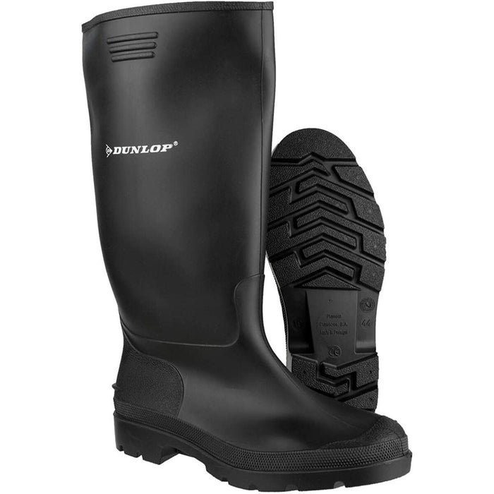 Cizme Wellington Dunlop Negru Poliester PVC