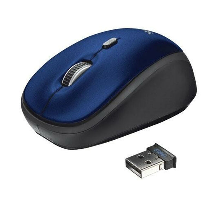 Mouse Fără Fir Optic Trust Yvi Negru Albastru