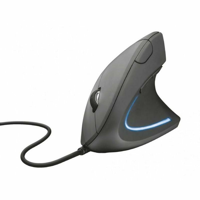 Mouse USB Trust Bayo Ergonomic Vertical 800/4000 dpi Lumini LED Negru