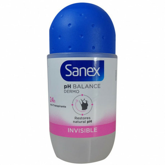 Deodorant Roll-On Sanex Dermo Invisible 50 ml