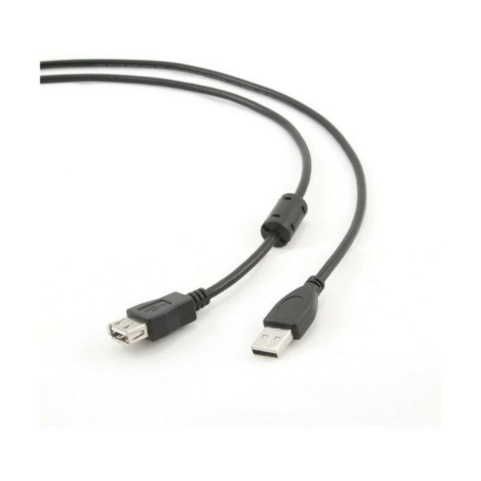 Cablu Prelungitor USB GEMBIRD 3m USB 2.0 A M/FM Negru 3 m