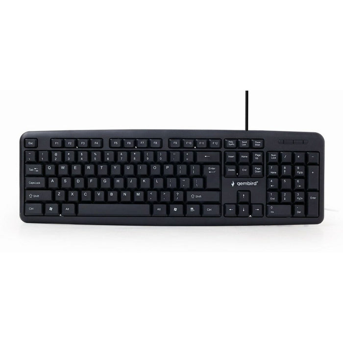 Tastatură GEMBIRD KB-U-103-RU Negru Monocrom Engleză Rusă QWERTY