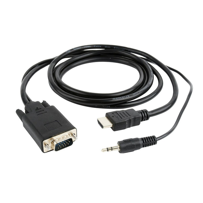 Adaptor VGA la HDMI cu Audio GEMBIRD A-HDMI-VGA-03-10 Negru 3 m
