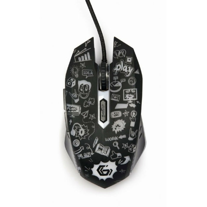 Mouse cu Cablu și Senzor Optic GEMBIRD MUS-6B-GRAFIX-01 3600 DPI