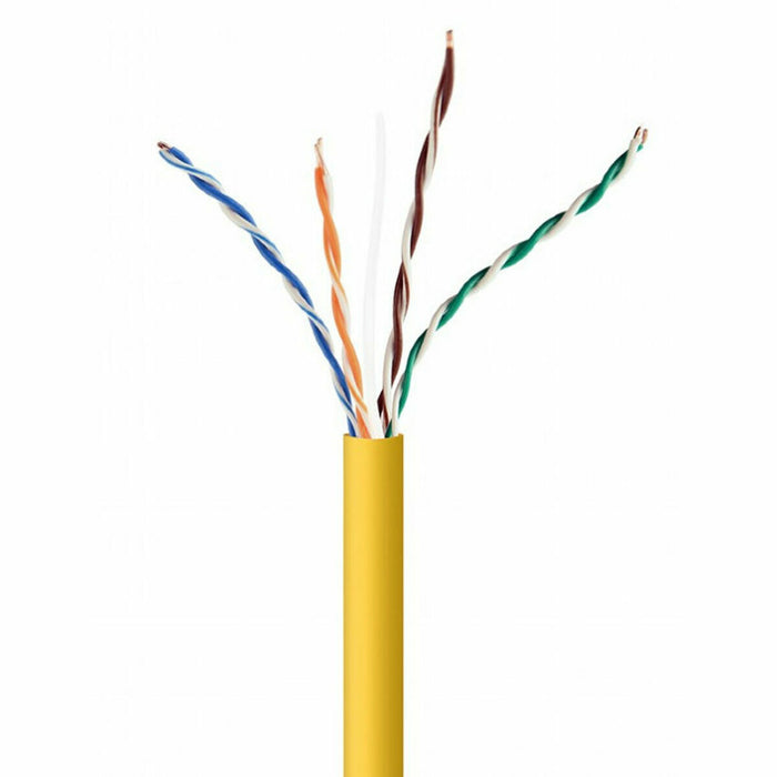 Cablu de Rețea Rigid FTP Categoria 5e GEMBIRD UPC-5004E-SOL-Y Galben 305 m