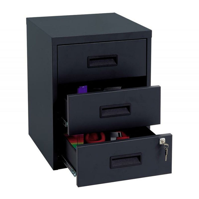Dulap cu Sertare Bisley Negru Metal