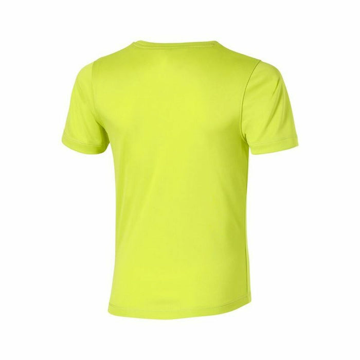 Tricou cu Mânecă Scurtă pentru Copii Asics Run Verde lămâie
