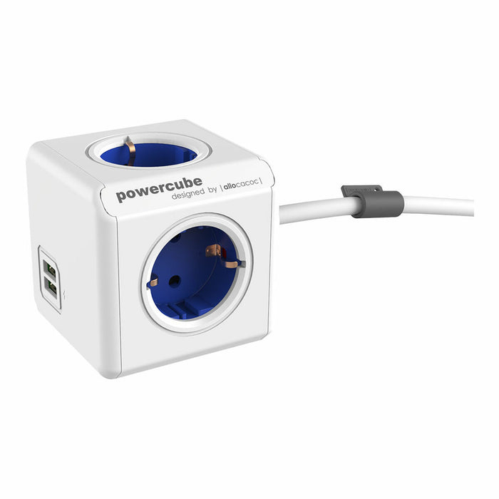Placă de Circuit Puncte de Conectare Cub Allocacoc Powercube Extended 1402 USB 250 V 16 A 1,5 m