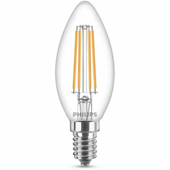 Bec LED Lumânare Philips Equivalent E14 60 W Alb E (2700 K)