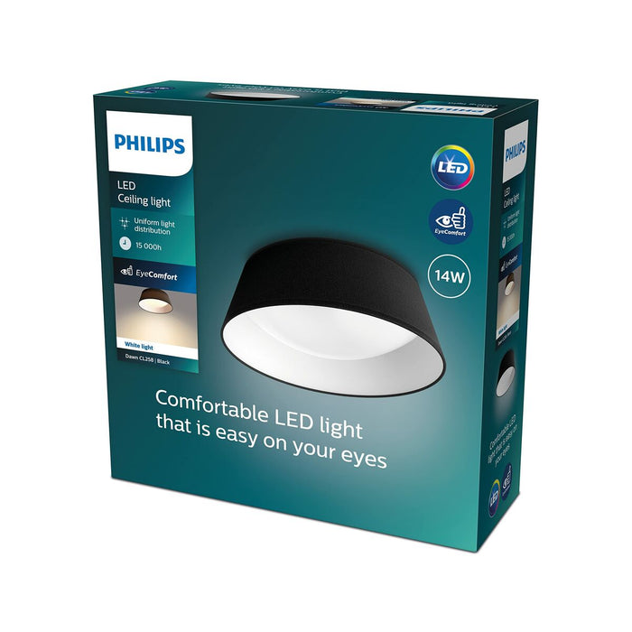 Lustră Philips Plafón 14W Negru Metal/Plastic (34 x 12 x 34 cm) (3000 K)