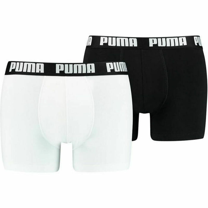 Boxeri pentru bărbați Puma Basic Negru Alb