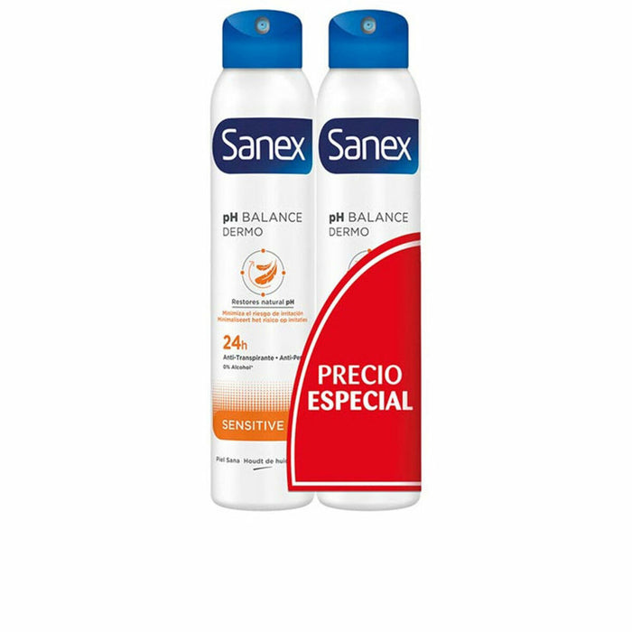Deodorant Spray Sanex Sensitive 2 Unități 200 ml