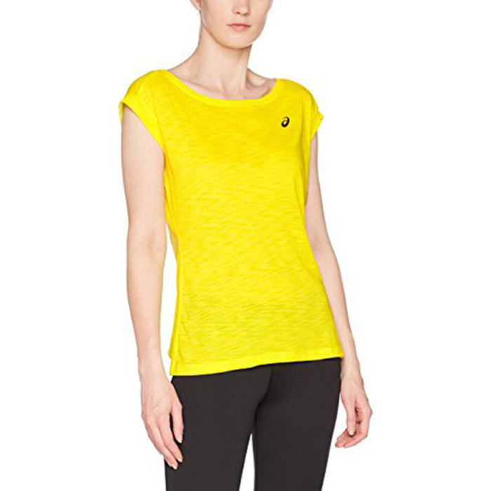 Tricou de Damă fără Mâneci Asics Layering Top Femeie Galben