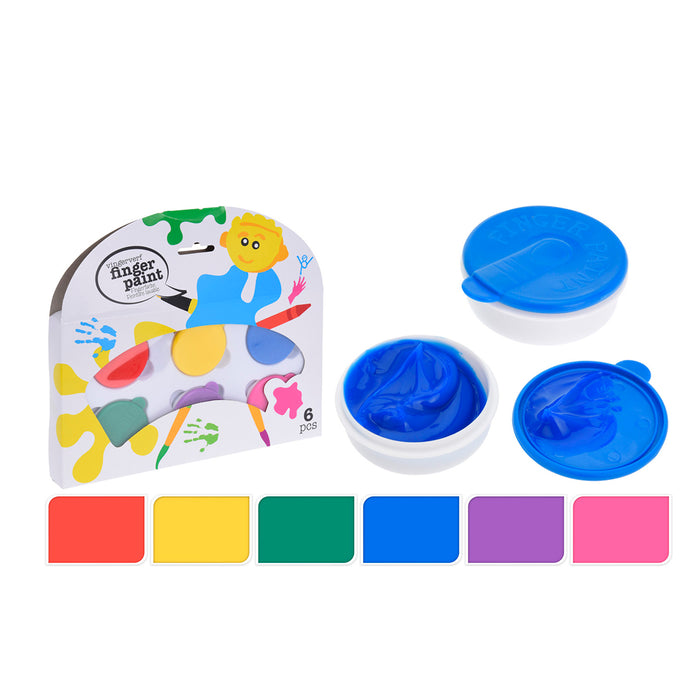 Vopsea pentru pictură cu degetele Kids Pachet de 6 de unități