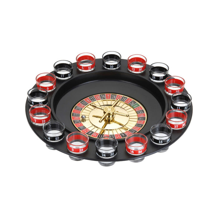 Set de Băut Casino Roulette 90267 18 pcs Sticlă