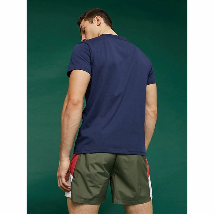 Tricou cu Mânecă Scurtă Bărbați Tommy Hilfiger Logo Driver Albastru închis