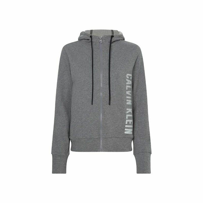 Jachetă Sport de Damă Calvin Klein Full Zip Gri închis