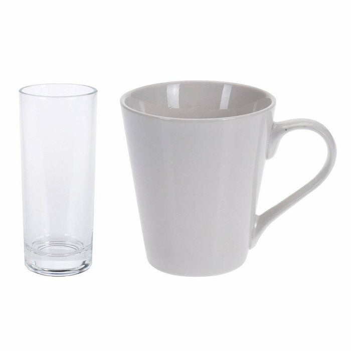 Set de Veselă Excellent Houseware Stockholm Porțelan Alb 36 Piese