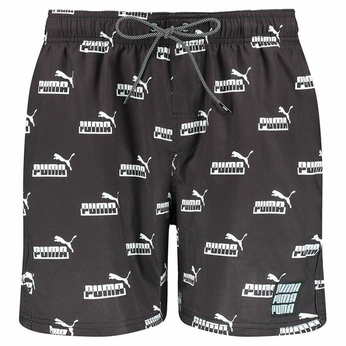 Costum de Baie Bărbați Puma Logo Aop N1 Negru
