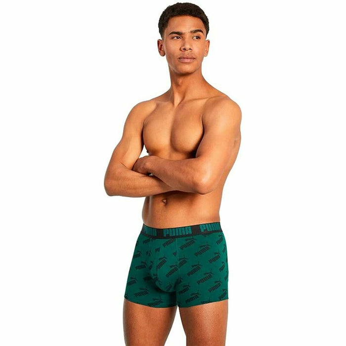 Boxeri pentru bărbați Puma Basic Verde