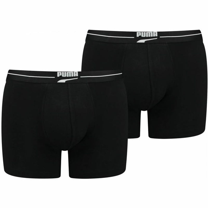 Boxeri pentru bărbați Puma Gentle Retro 2 Unități Negru