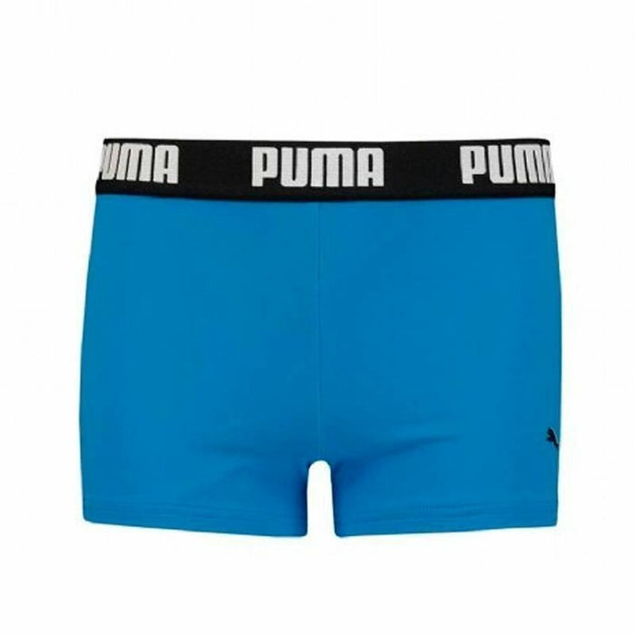 Costumul de Baie Boxer Pentru Copii Puma Swim Logo Albastru