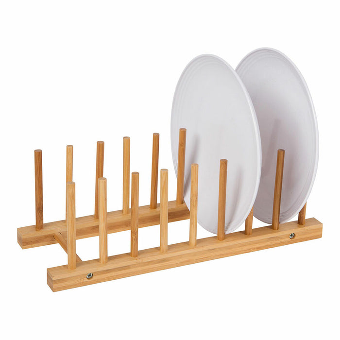 Suport pentru vase Natural Bambus 34 x 12,5 x 12 cm