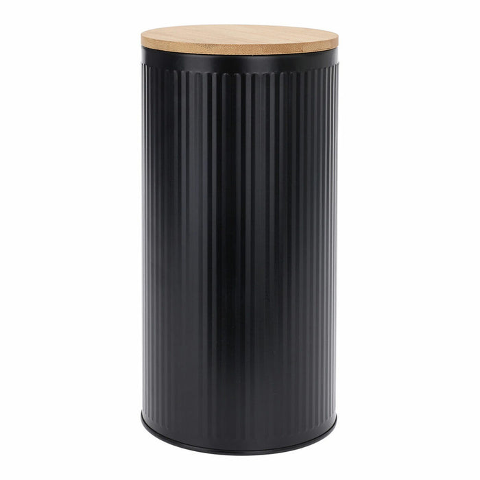 Staniu Negru Bambus 1,6 L 10,8 x 10,8 x 21 cm