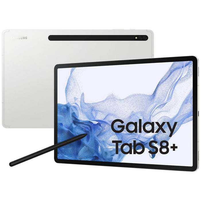 Tabletă Samsung Galaxy Tab S8+ 5G SM-X806B LTE 12,4" Qualcomm Snapdragon 8 Gen 1 8 GB RAM 128 GB Argintiu