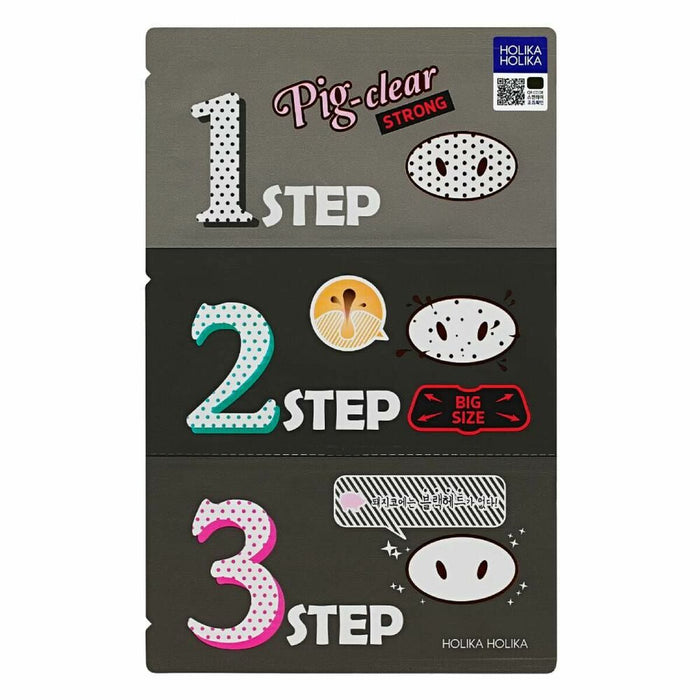 Mască de Față Peel Off Holika Holika Pig-clear Strong 3 Step