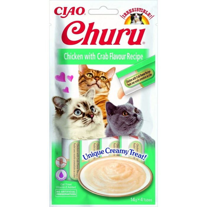 Snack for Cats Inaba Churu 4 x 14 g Crab Pui