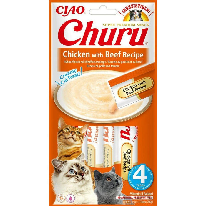 Snack for Cats Inaba Churu 4 x 14 g Pui Vițel