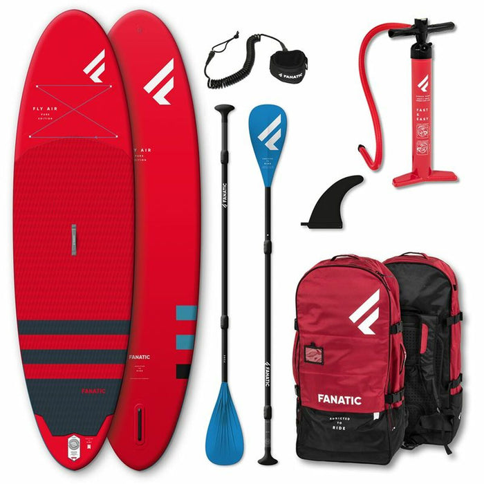 Placă gonflabilă de paddle surf cu accesorii Fanatic Air Air/Pure Fanatic 9´8 Roșu