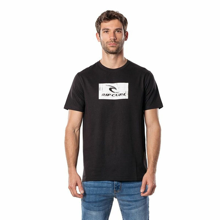 Tricou cu Mânecă Scurtă Bărbați Rip Curl Hallmark Negru