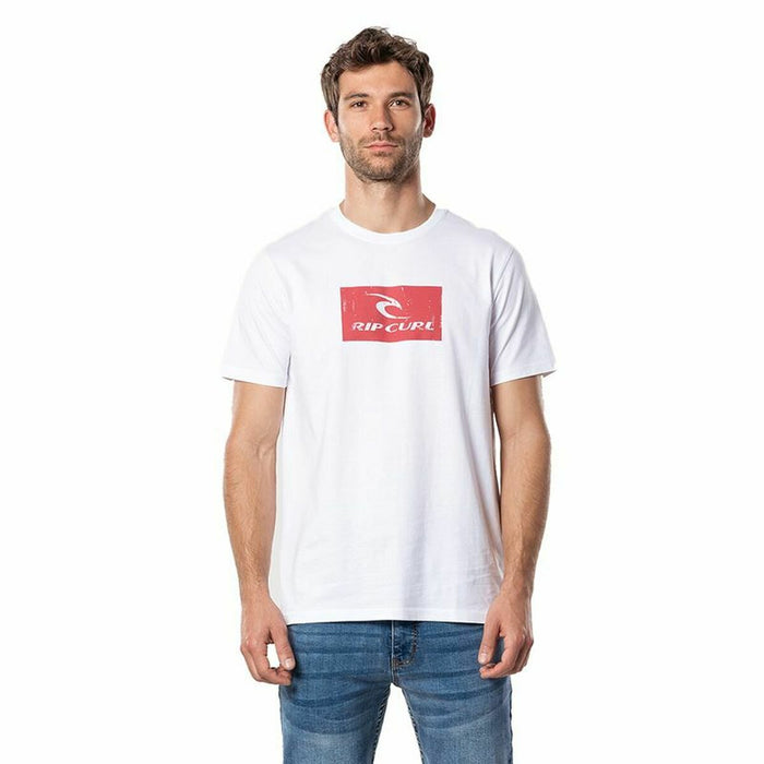 Tricou cu Mânecă Scurtă Bărbați Rip Curl Hallmark Alb Bărbați