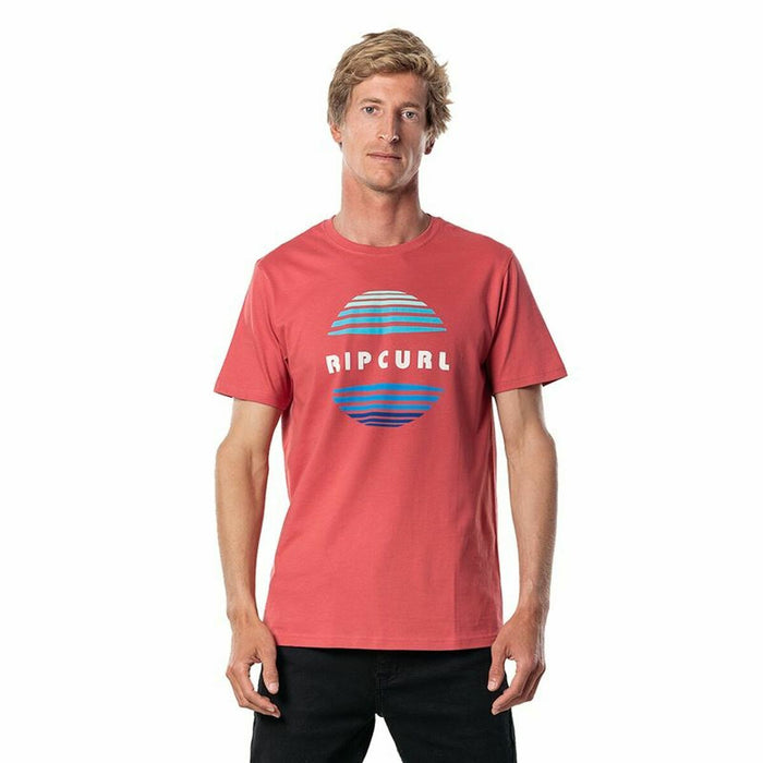 Tricou cu Mânecă Scurtă Bărbați Rip Curl El Mama Roșu