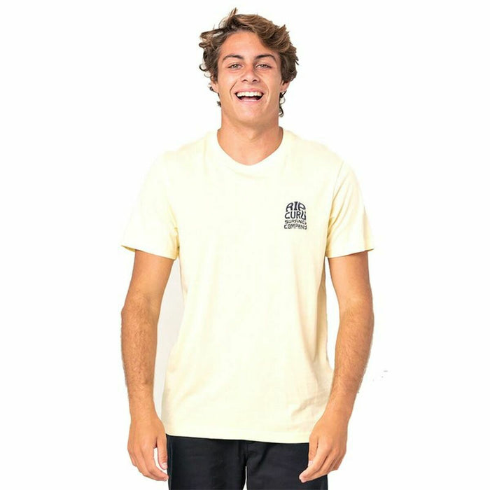 Tricou cu Mânecă Scurtă Bărbați Rip Curl Sport Galben