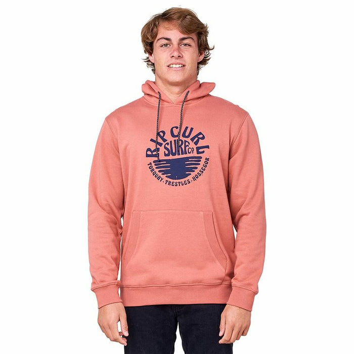 Hanorac cu Glugă Bărbați Rip Curl Essentials 3 Stripes French Terry Somon