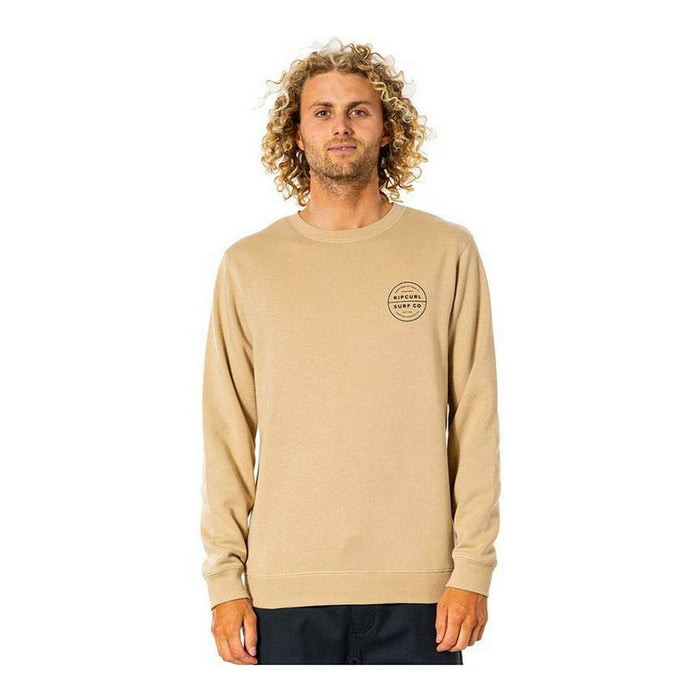 Hanorac fără Glugă Bărbați Rip Curl Re Entry Maro