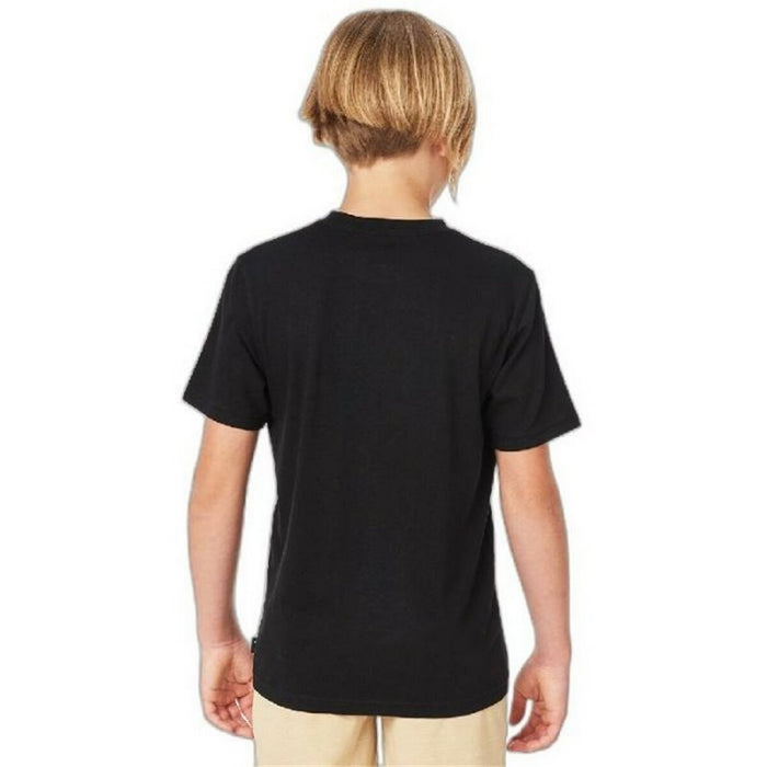 Tricou cu Mânecă Scurtă pentru Copii Rip Curl Corp Icon B Negru