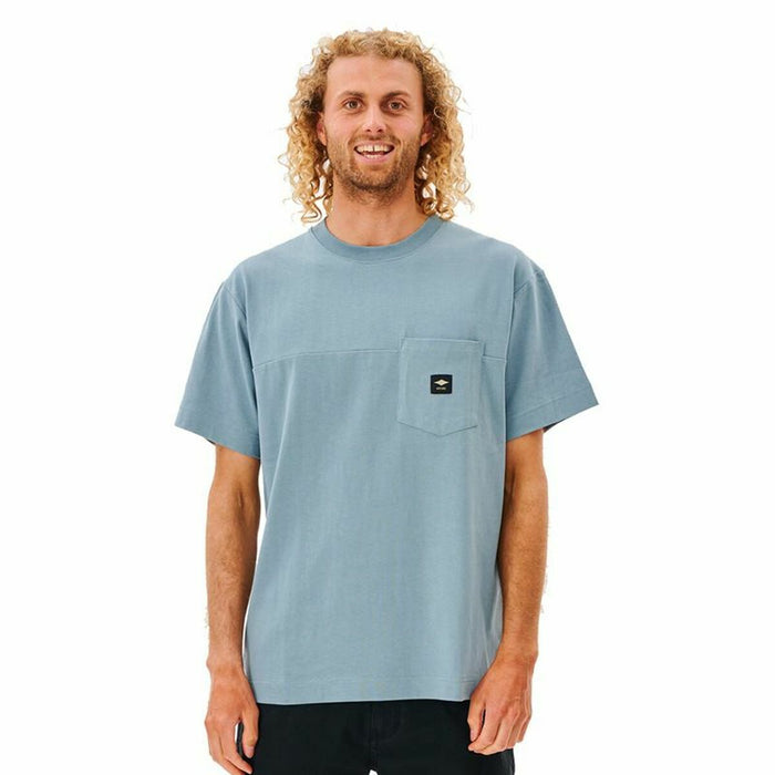 Tricou cu Mânecă Scurtă Bărbați Rip Curl Pocket Quality Surf Albastru