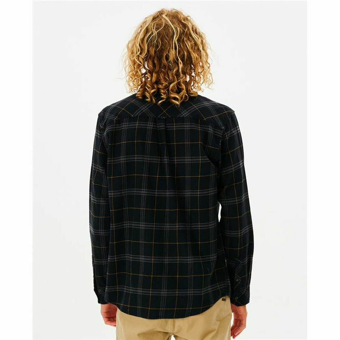Cămașă cu Mânecă Lungă Bărbați Rip Curl Checked in Flannel Franela Negru