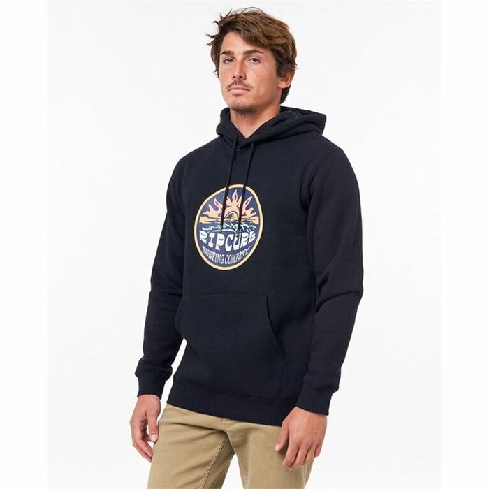 Hanorac cu Glugă Bărbați Rip Curl Tobar Negru