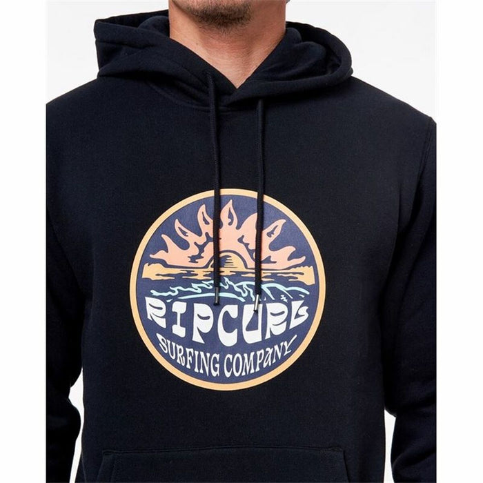 Hanorac cu Glugă Bărbați Rip Curl Tobar Negru