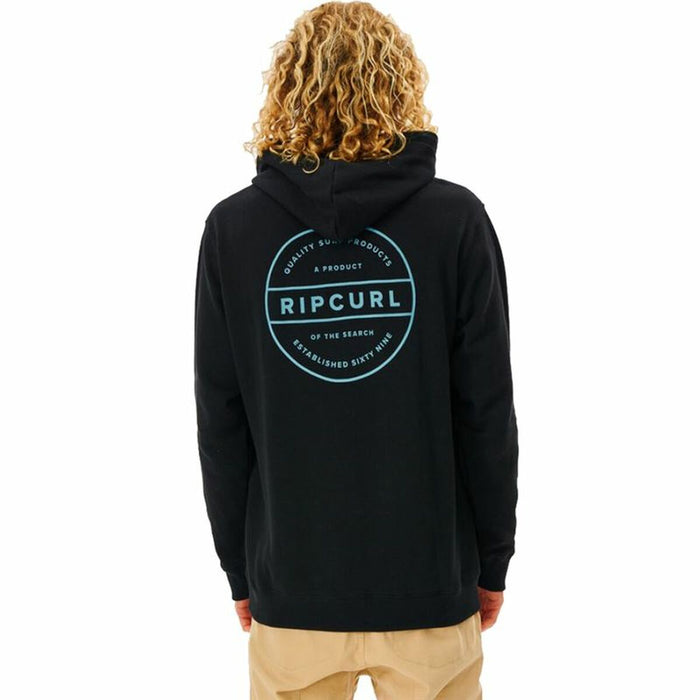 Hanorac cu Glugă Bărbați Rip Curl Re Entry Negru