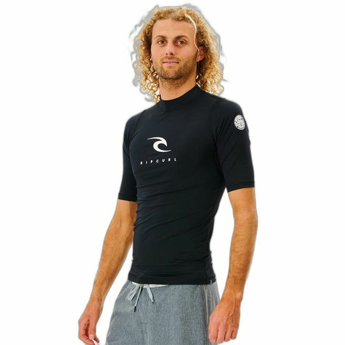 Tricou de baie Rip Curl  Corps Negru Bărbați