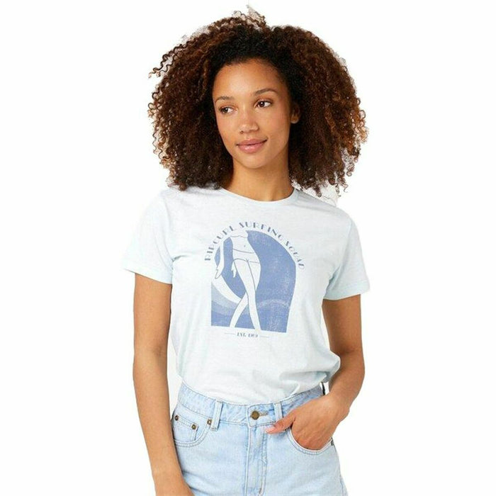 Tricou cu Mânecă Scurtă Rip Curl Re-Entry Crew Alb