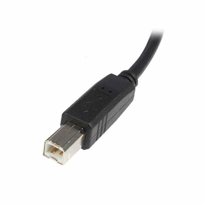 Cablu USB A la USB B Startech USB2HAB3M Negru