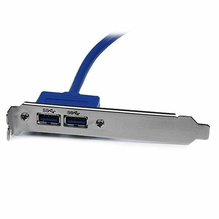Cablu USB Startech USB3SPLATE IDC Albastru